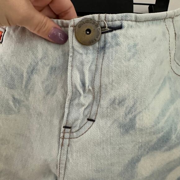 Choice by Calvin Klein Women’s Ultra Low Flare Light Acid Washed Jeans Size 30L - Picture 8 of 11